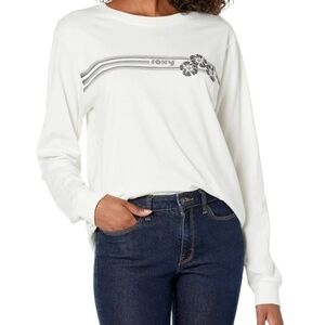 Roxy Blocky Biscus Long Sleeve T-Shirt White M